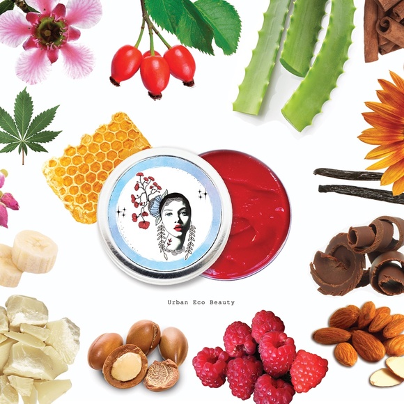 Organic Hydrating Red Lip Balm Booster / Moisturize, Hydrate, Soften Lips - Picture 6 of 14